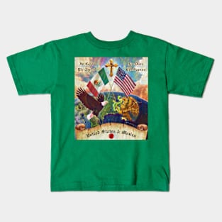 United States & Mexico Kids T-Shirt